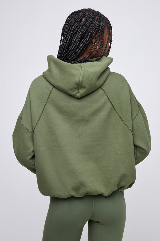 the zip up hoodie