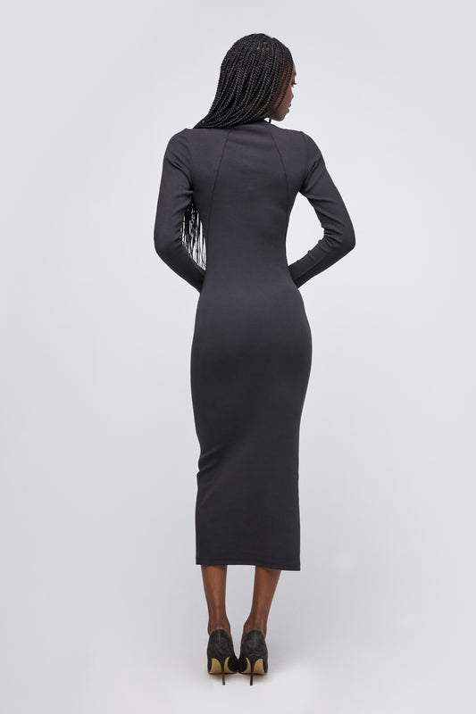 the crewneck maxi dress