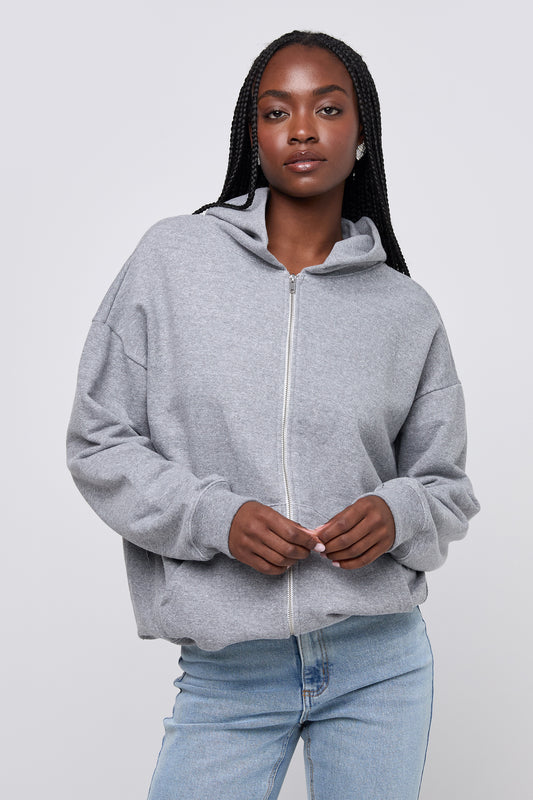 the zip up hoodie