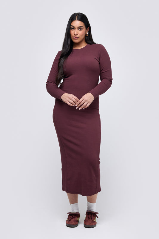 the crewneck maxi dress