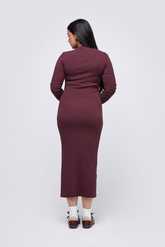 the crewneck maxi dress